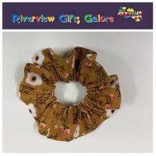 Scrunchie - Mustard Flowers Scrunchie - Mustard Flowers